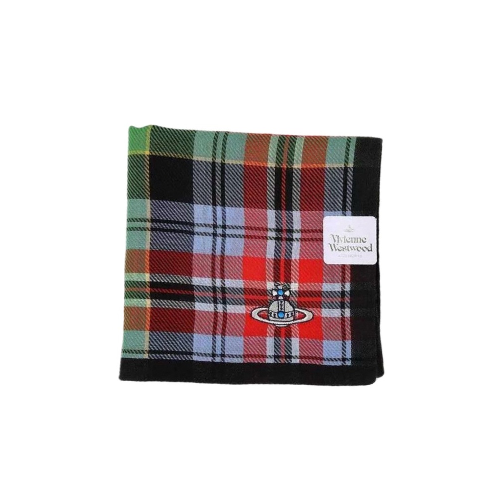 Vivienne Westwood Planet Embroidered Graffiti Bandana Hair Scarf NWT